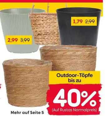 Rusta Outdoor-töpfe Angebot