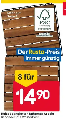 Rusta Rusta holzbodenplatten bahamas acacia Angebot