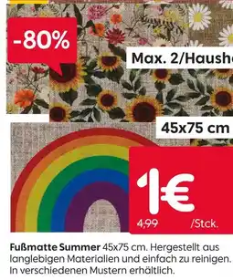 Rusta Fußmatte summer Angebot