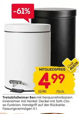 Rusta Rusta tretabfalleimer ben Angebot