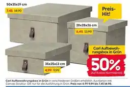 Rusta Carl aufbewahrungsbox in grün Angebot