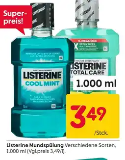 Rusta Listerine mundspülung Angebot