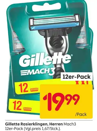 Rusta Gillette rasierklingen, herren Angebot