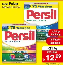 Zimmermann Persil pulver color oder universal Angebot