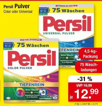 Zimmermann Persil pulver color oder universal Angebot