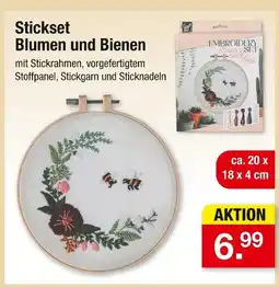 Zimmermann Stickset blumen und bienen Angebot