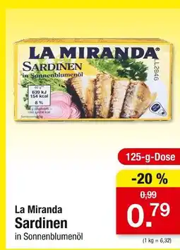 Zimmermann La miranda sardinen Angebot