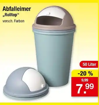 Zimmermann Abfalleimer rolltop Angebot