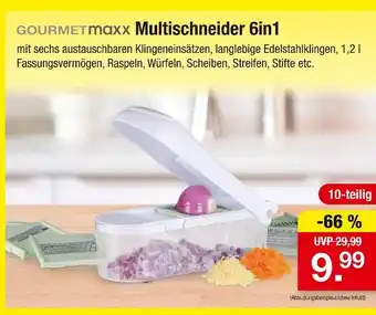 Zimmermann Gourmetmaxx multischneider 6in1 Angebot