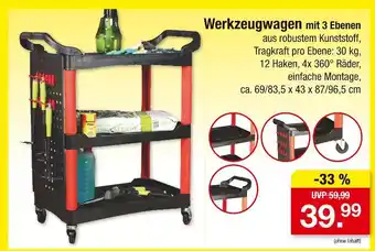 Zimmermann Werkzeugwagen mit 3 ebenen Angebot