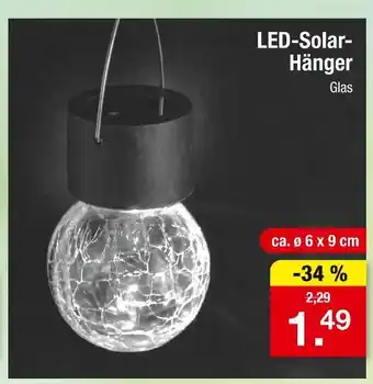 Zimmermann Led-solar-hänger Angebot