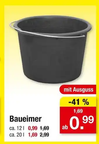 Zimmermann Baueimer Angebot