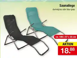 Zimmermann Saunaliege Angebot