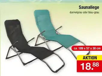 Zimmermann Saunaliege Angebot