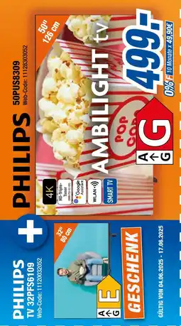 Expert Philips tv 50pus8309 oder tv 32pfs6109 Angebot