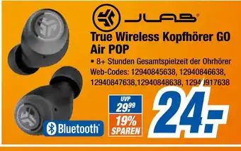Expert Jlab true wireless kopfhörer go air pop Angebot