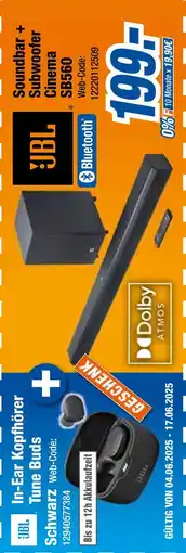 Expert Jbl soundbar + subwoofer oder in-ear kopfhörer Angebot