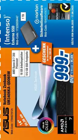Expert Asus notebook zenbook um3406ka-qd065w Angebot