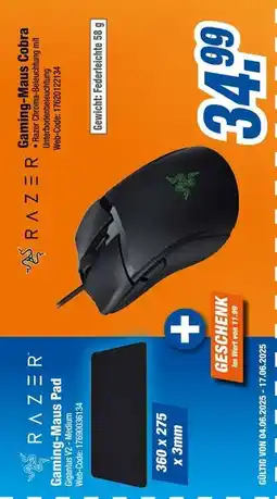 Expert Razer gaming-maus cobra Angebot