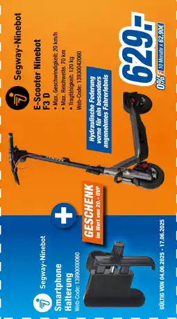 Expert Segway-ninebot e-scooter ninebot f3 d Angebot
