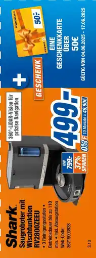 Expert Shark saugroboter mit wischfunktion rv2800zeeu Angebot