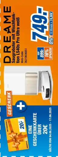 Expert Dreame saugroboter mit wischfunktion ls40s pro ultra weiß Angebot