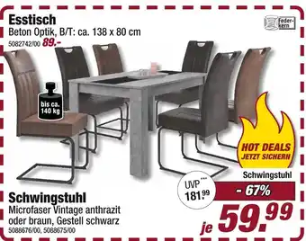 Poco Esstisch oder schwingstuhl Angebot