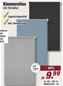 Poco Klemmrollos uni struktur Angebot