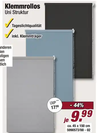 Poco Klemmrollos uni struktur Angebot