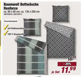 Poco Baumwoll bettwäsche renforce Angebot