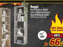 Poco Regal weiß/beton optik Angebot