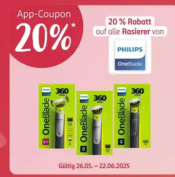 Rossmann Philips 20% app-coupon Angebot