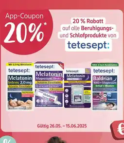 Rossmann Tetesept 20% app-coupon Angebot