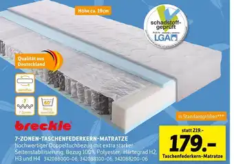 SCONTO Breckle 7-zonen-taschenfederkern-matratze Angebot