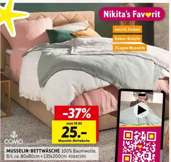 SCONTO Como musselin-bettwäsche Angebot