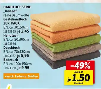 SCONTO Handtuchserie „united“ Angebot