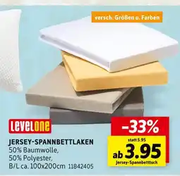 SCONTO Levelone jersey-spannbettlaken Angebot