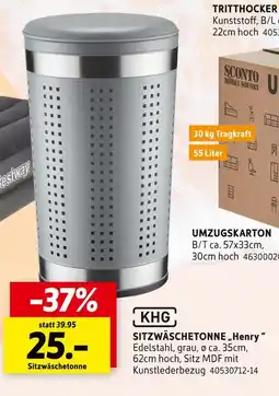 SCONTO Khg sitzwäschetonne „henry“ Angebot
