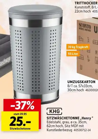 SCONTO Khg sitzwäschetonne „henry“ Angebot