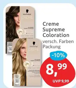 Budni Schwarzkopf creme supreme coloration Angebot