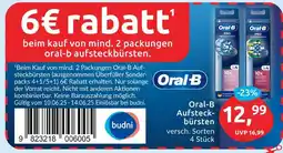 Budni Oral-b oral-b aufsteckbürsten Angebot