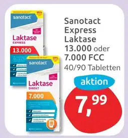 Budni Sanotact express laktase 13.000 oder 7.000 fcc Angebot