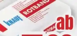 B1 Discount Baumarkt Knauf Rotband Haftputzgips Angebot