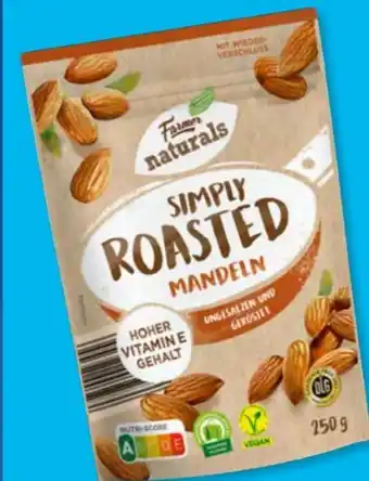 Aldi Süd Farmer naturals Simply Roasted Mandeln Angebot
