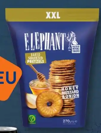 Aldi Süd Elephant Snacks Baked Squeezed Pretzels XXL Angebot