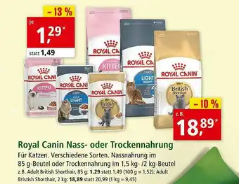 Fressnapf Royal Canin Nass Oder Trockennahrung Angebot