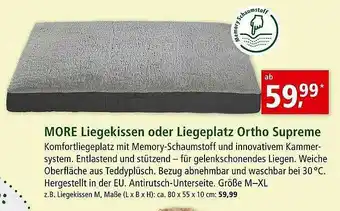 Fressnapf More Liegekissen Oder Liegeplatz Ortho Supreme Angebot