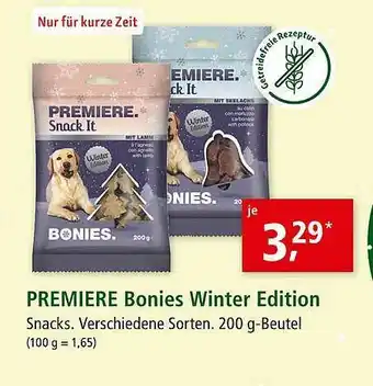 Fressnapf Premiere Bonies Winter Edition Angebot