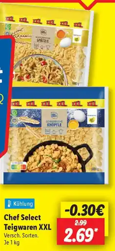 Lidl Chef Select Teigwaren XXL Angebot