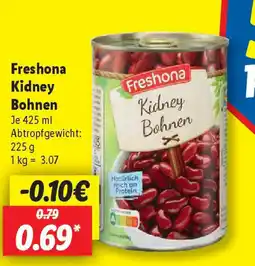 Lidl Freshona Kidney Bohnen Angebot
